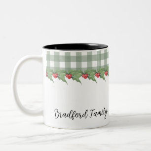 Tasse 2 Couleurs Noël familial de Buffalo Vert