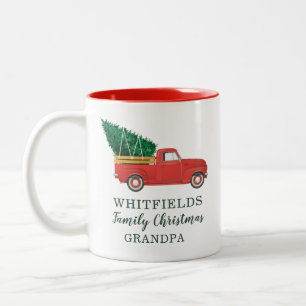 Tasse 2 Couleurs Noël Famille Réunion Grand-Père