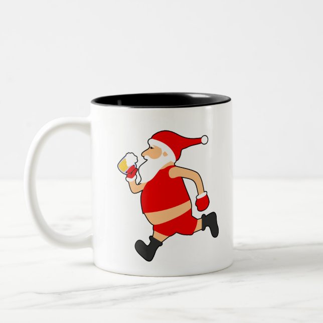 Tasse 2 Couleurs Noël père Noël (Gauche)