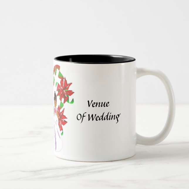 Tasse 2 Couleurs Noël/tasse wedding shower I de décembre (Droit)