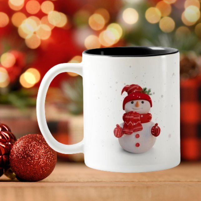 Tasse 2 Couleurs Noël Trois Dimensionnantes Sowman (Créateur téléchargé)