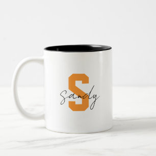 Tasse 2 Couleurs Nom monogramme