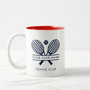 Tasse 2 Couleurs Nom personnalisé du country club de tennis sur gaz