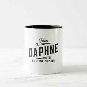 Tasse 2 Couleurs Nom personnalisé du membre à vie de l'équipe Daphn