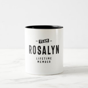 Tasse 2 Couleurs Nom personnalisé du membre à vie de l'équipe Rosal