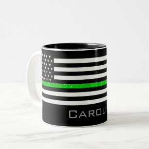 Tasse 2 Couleurs Nom personnalisé Indicateur de Parties scintillant