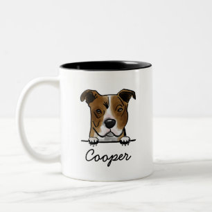 Tasse 2 Couleurs Nom personnalisé Pitbull