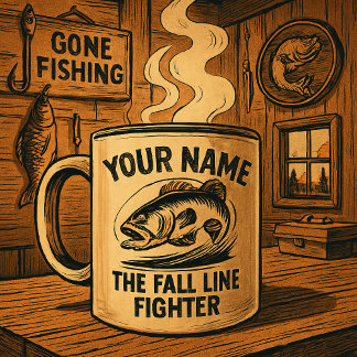 Tasse 2 Couleurs Nom personnalisé pour la ligne de chute du bass