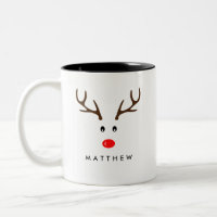 Nom personnalisé Reindeer Noël Fête