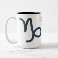 Nom personnalisé / Texte Zodiac Signal Capricorne
