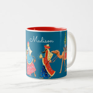 Tasse 2 Couleurs Nom personnalisé   Trois noeuds   Musique