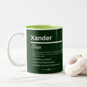 Tasse 2 Couleurs Nom personnalisé Xander