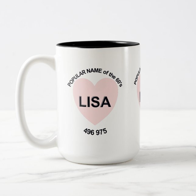 Tasse 2 Couleurs Nom populaire Lisa (Gauche)