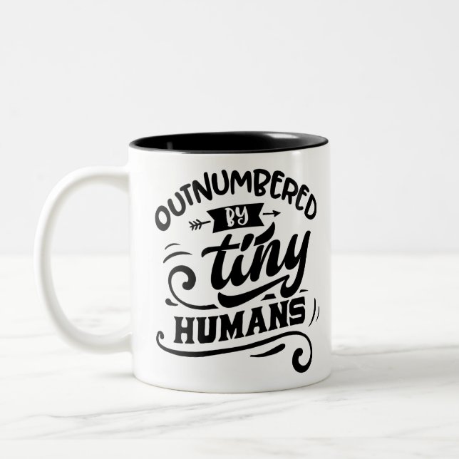 Tasse 2 Couleurs Nombre Supérieur À Celui Des Minuscules Humains (Gauche)