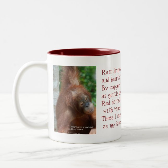 Tasse 2 Couleurs Nommez mon amoureux des animaux préféré (Gauche)