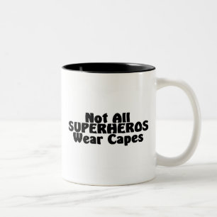 Tasse 2 Couleurs Non tous les caps d'usage de SUPERHEROS
