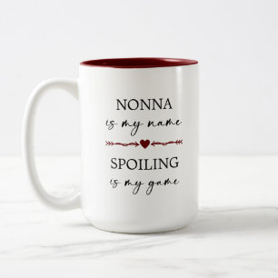 Tasse 2 Couleurs Nonna est mon nom Spoiling est mon jeu cadeau phot