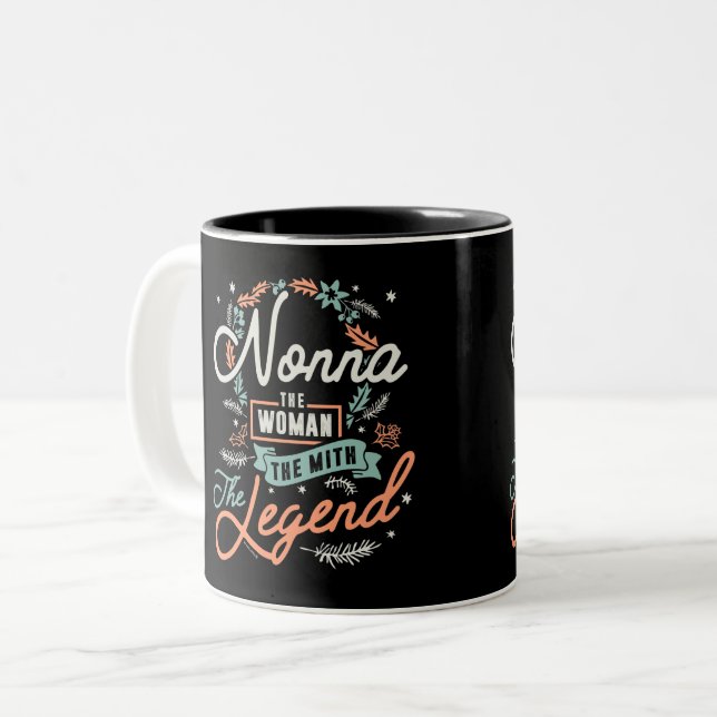 Tasse 2 Couleurs Nonna La Légende (Devant gauche)