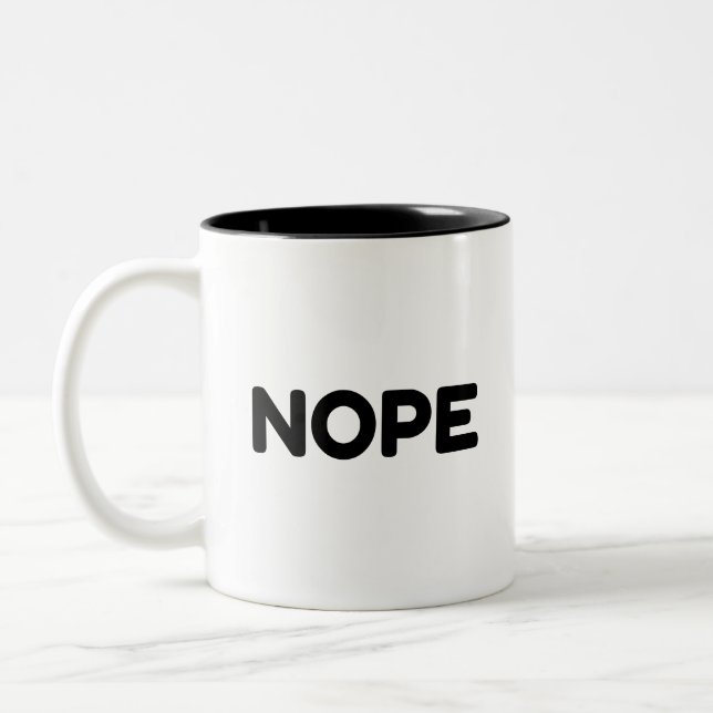 TASSE 2 COULEURS NOPE (Gauche)