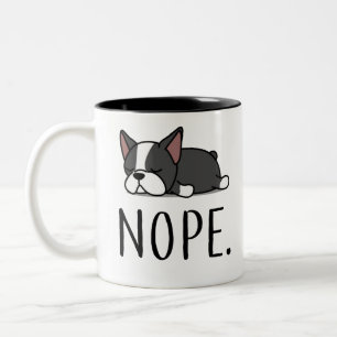Tasse 2 Couleurs Nope Boston Terrier