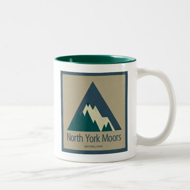 Tasse 2 Couleurs North York Moors National Park Rustic (Droit)