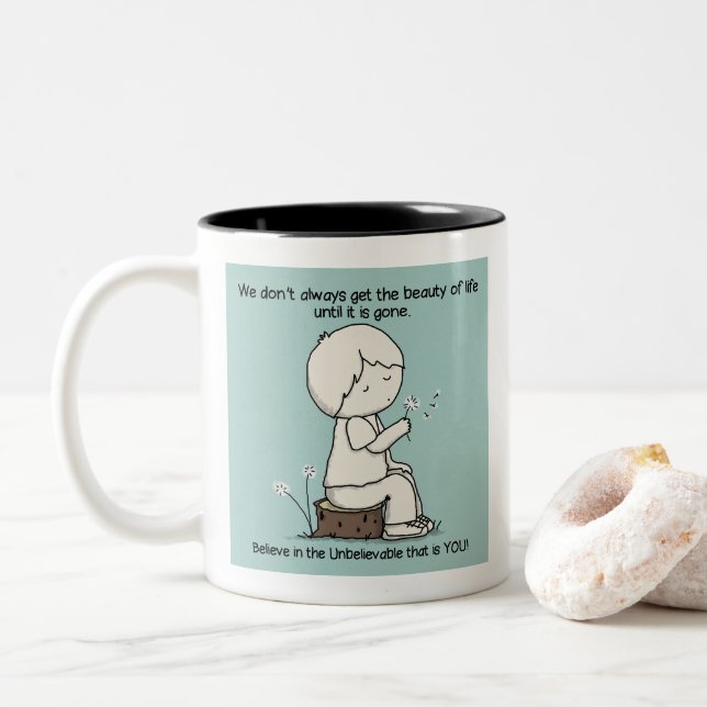 Tasse 2 Couleurs Notice the Beauty of Life (Avec donut)
