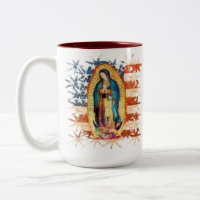 Notre-Dame de Guadalupe Vierge Marie Bandera catho