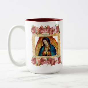 Tasse 2 Couleurs Notre Dame de Guadalupe Vierge Marie Vierge cathol