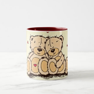 Tasse 2 Couleurs Nounours mignon