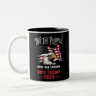Tasse 2 Couleurs Nous, Le Peuple, Avons Assez Voté Trump 2024