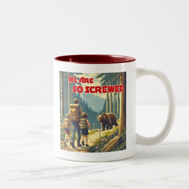 Tasse 2 Couleurs Nous Sommes Tellement Vis Randonnée Ours (Droit)