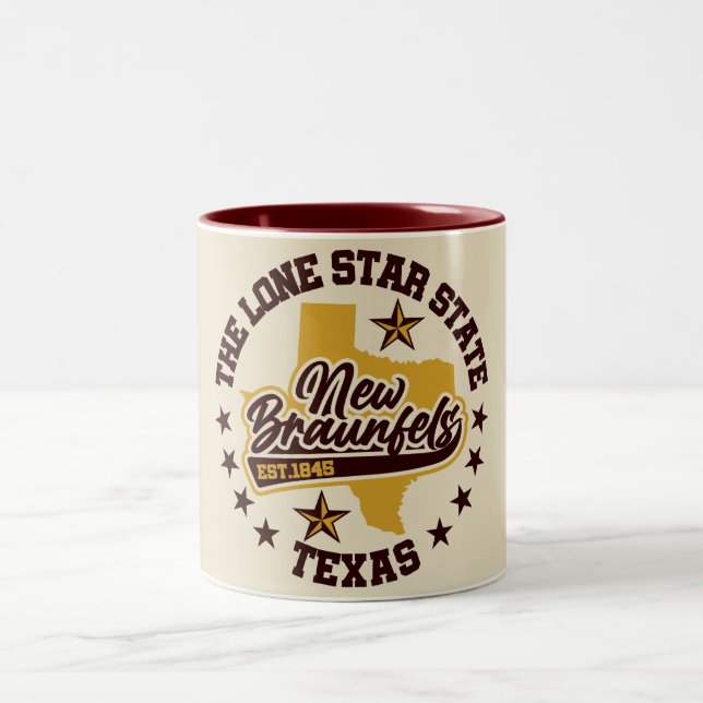 Tasse 2 Couleurs Nouveau Braunfels, Texas (Centre)
