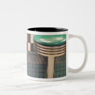 Tasse 2 Couleurs Nouveau-Mexique, Albuquerque. Le 66 Diner le long