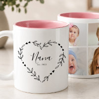 Nouvelle année Nana Établi. Quatre photos en colla