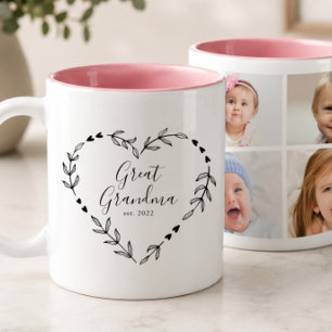 Tasse 2 Couleurs Nouvelle arrière-grand-mère Année d'établissement 