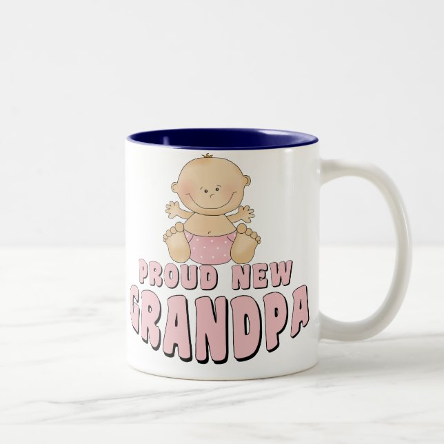 Tasse 2 Couleurs NOUVELLE fille FIÈRE de grand-papa (Droit)