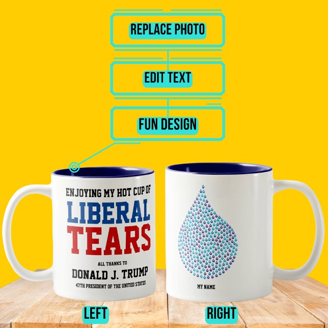 Tasse 2 Couleurs Nouvelles larmes libérales (Please enjoy our design and see the others in the collection.)