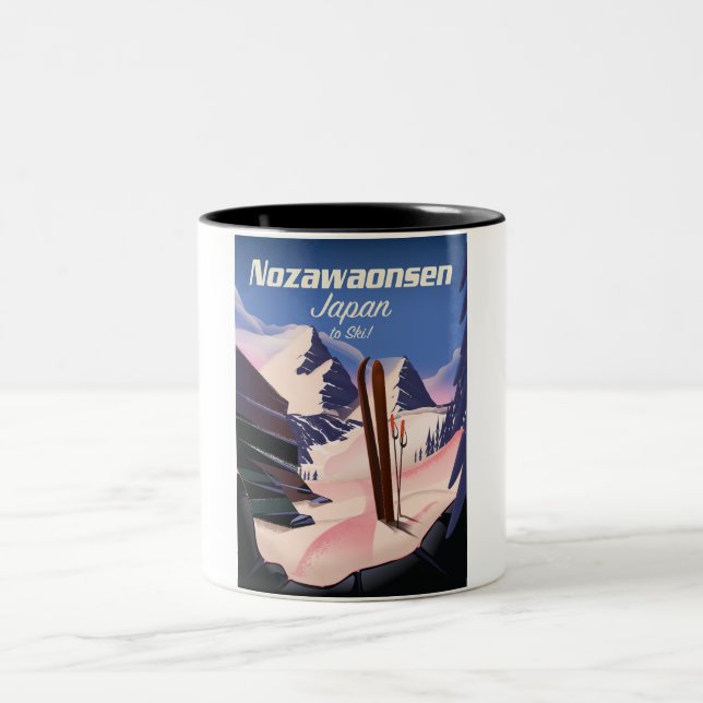 Tasse 2 Couleurs Nozawaonsen Japon pour skier (Centre)