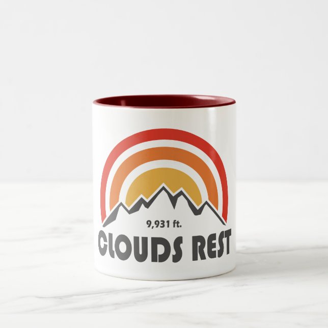 Tasse 2 Couleurs Nuages Rest Mountain Yosemite (Centre)