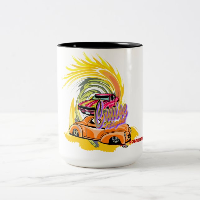 Tasse 2 Couleurs Nuit de croisière (Centre)