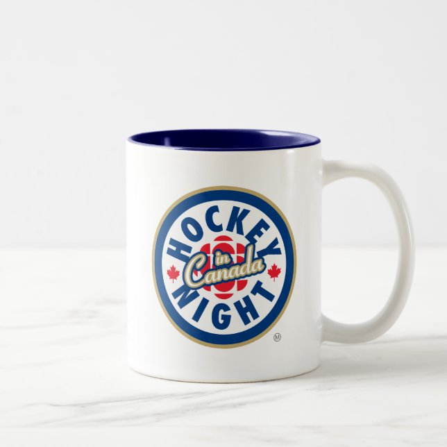Tasse 2 Couleurs Nuit de hockey au Canada (Droit)