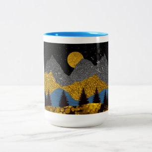 Tasse 2 Couleurs Nuit dorée