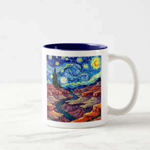 Tasse 2 Couleurs Nuit étoilée Grand Canyon Arizona