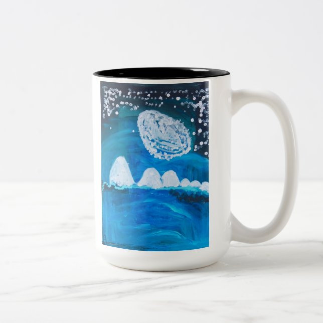 Tasse 2 Couleurs Nuit neigeuse (Droit)