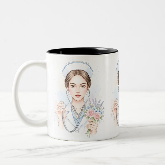 Tasse 2 Couleurs Nurse Life – Gentle Strength (Gauche)