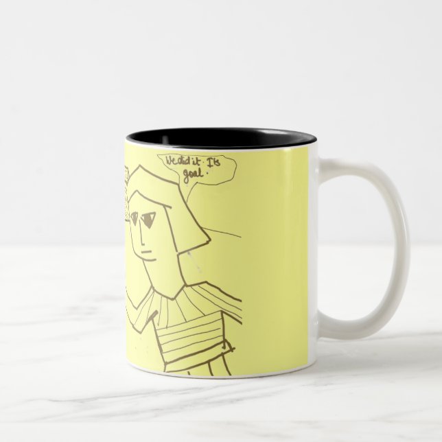 Tasse 2 Couleurs Objectif et victoire (Droit)