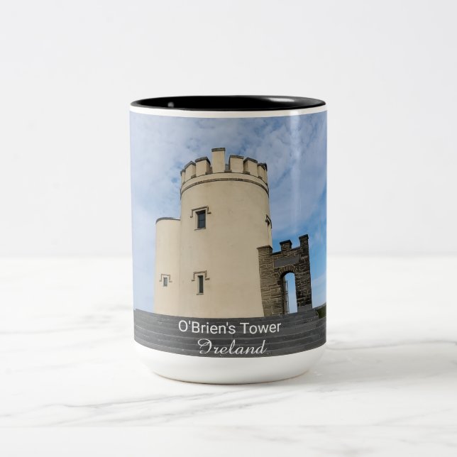 Tasse 2 Couleurs O'Brien's Tower Ireland Souvenir Coffee Cup (Centre)