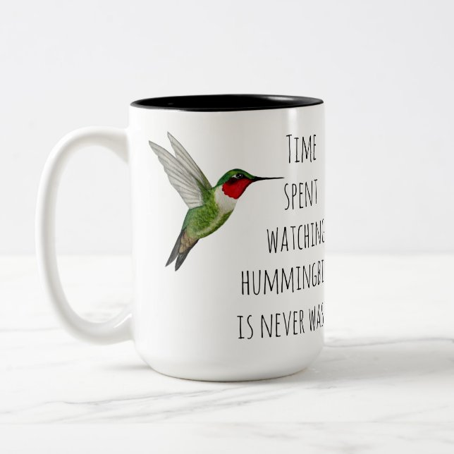 Tasse 2 Couleurs Observation des colibris (Gauche)