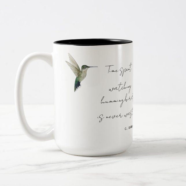 Tasse 2 Couleurs Observation des colibris (Gauche)