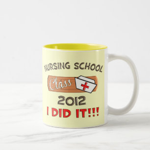 Tasse 2 Couleurs Obtention du diplôme 2012 d'école d'infirmières
